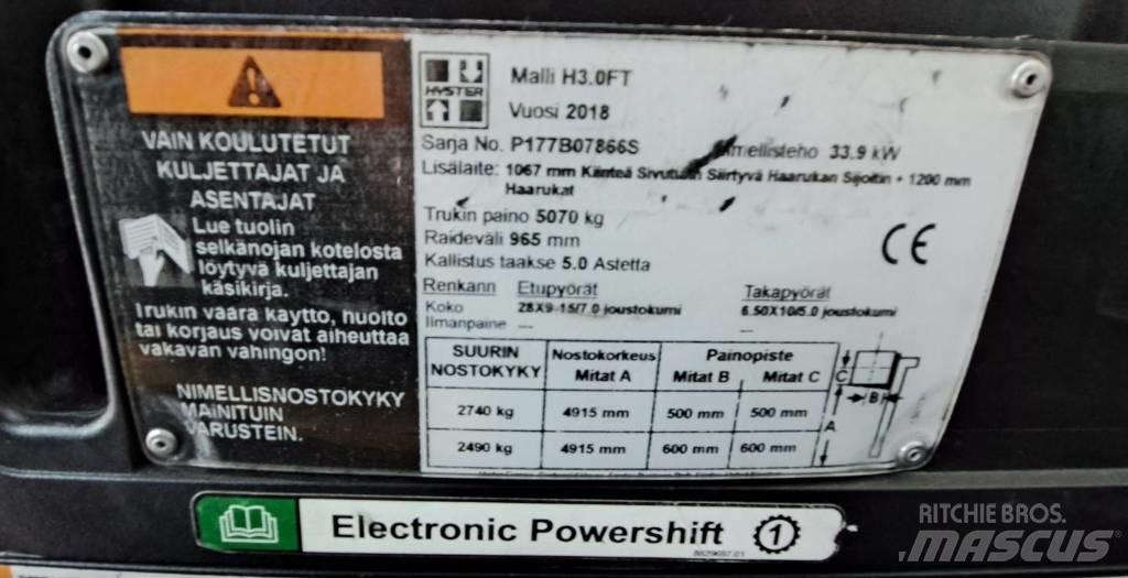 Hyster H3.0FT Stivuitor diesel
