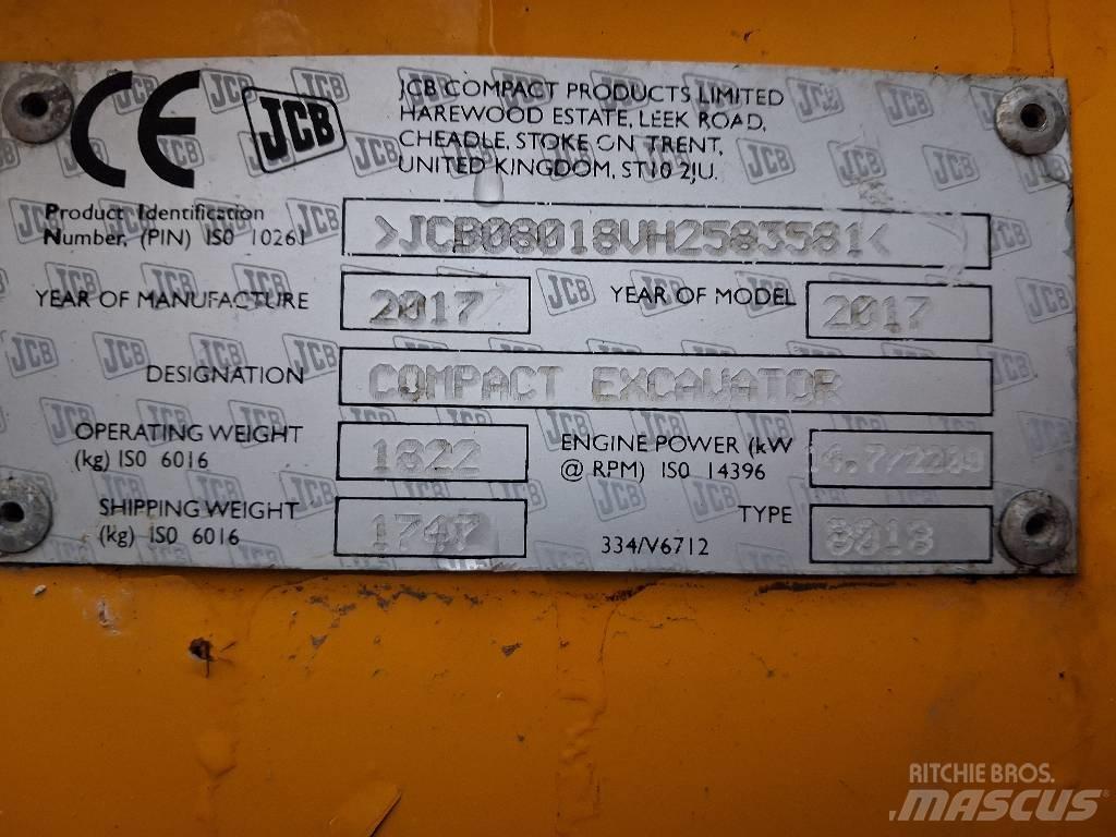 JCB 8018 CTS Mini excavatoare < 7t