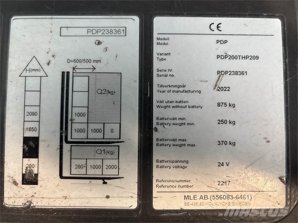Atlet PDP200 Transpaleti autopropulsanti