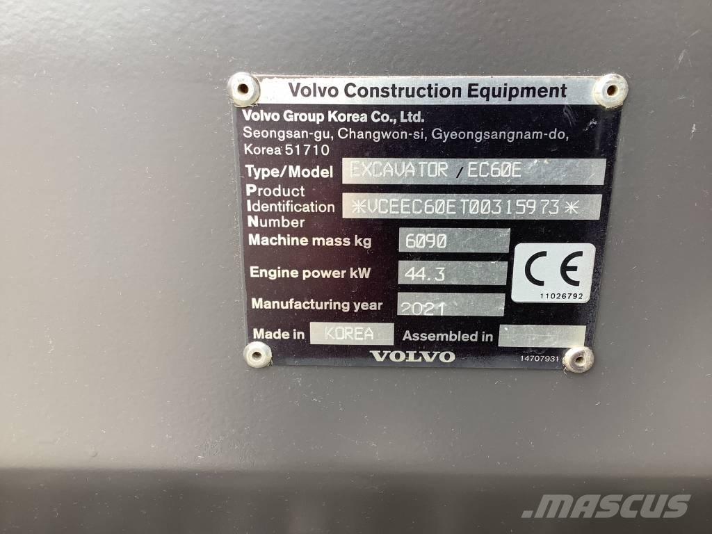 Volvo EC 60 E Excavatoare pe șenile
