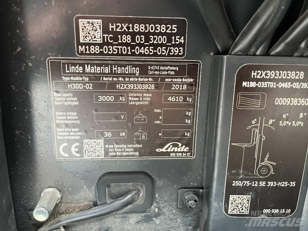 Linde H30D-02 Stivuitor diesel