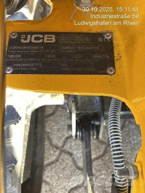 JCB 8008CTS Mini excavatoare < 7t