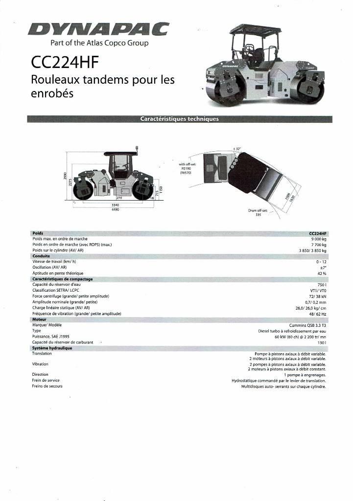 Dynapac CC 224 HF Cilindri compactori dubli