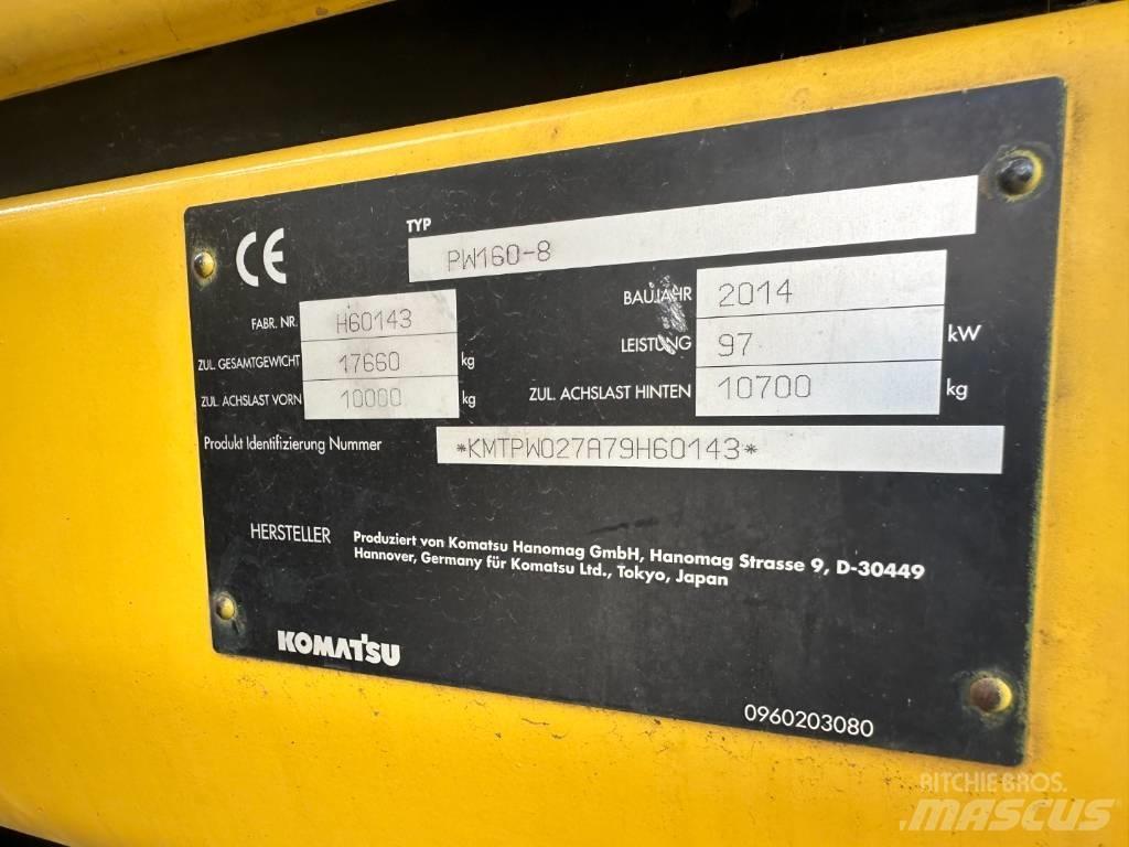 Komatsu PW 160-8 Excavatoare cu roti
