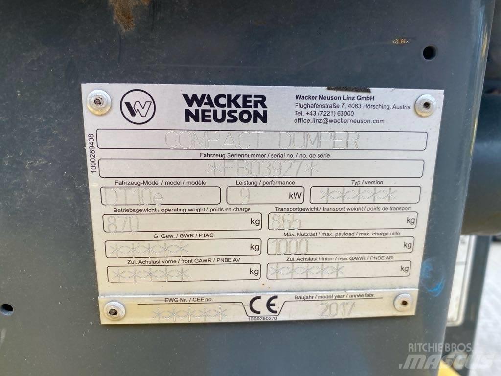 Wacker Neuson DT10e Autobasculante cu senile