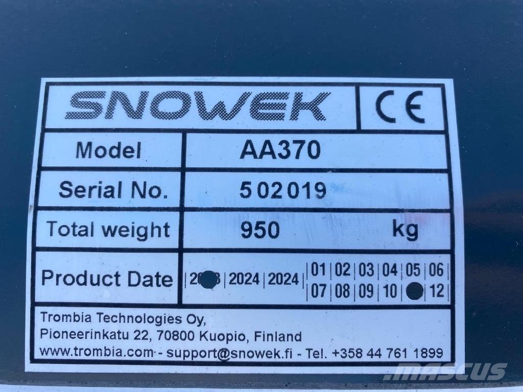 Snowek AA 370 Lame pentru dezapezire si pluguri