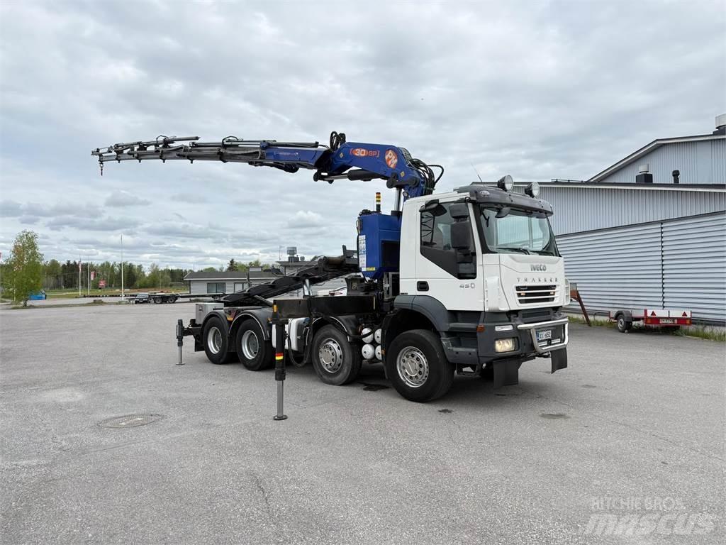 Iveco 410T45 8x4 Camioane cu macara