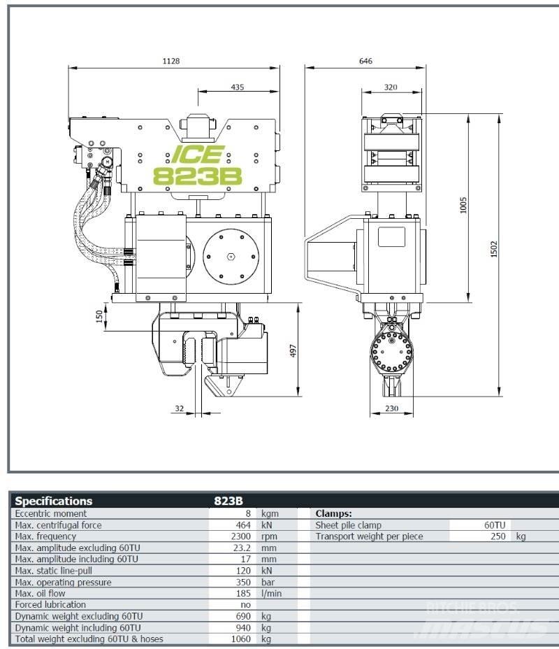  ICE 823B Piese de schimb si accesorii pentru echipamente de forat
