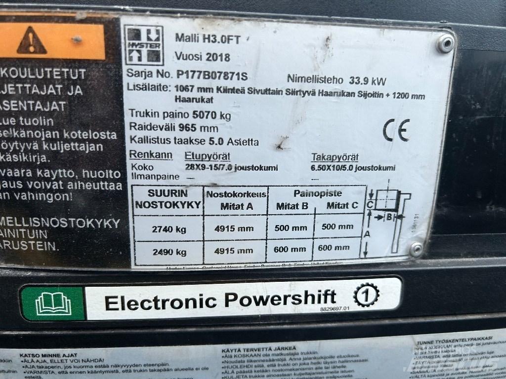 Hyster H 3.00 FT Stivuitor diesel