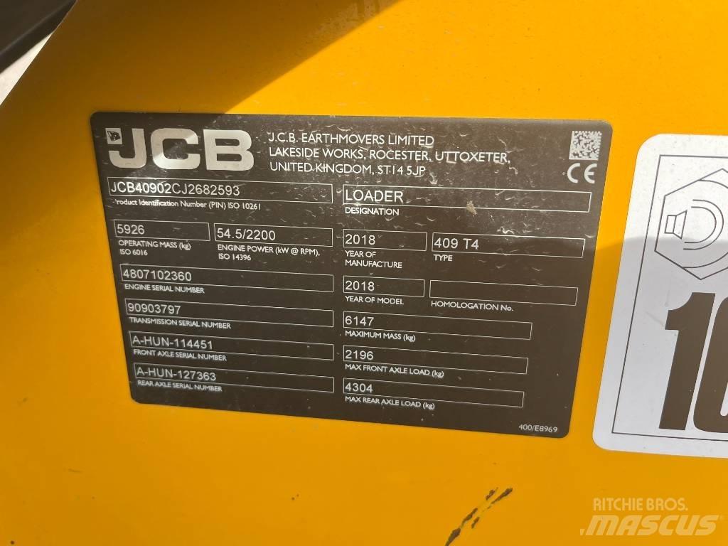 JCB 409 T4 Incarcator pe pneuri