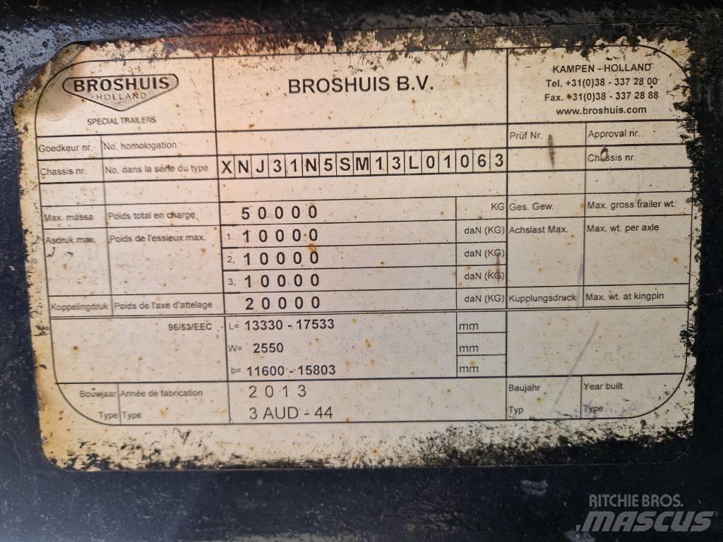 Broshuis Brønntralle Semi-remorca agabaritica