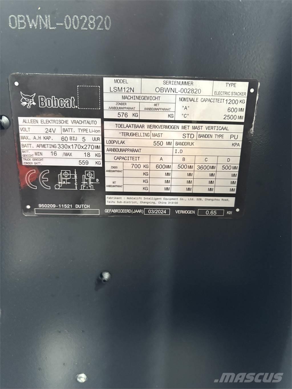 Bobcat LSM12N Transpaleta manuala