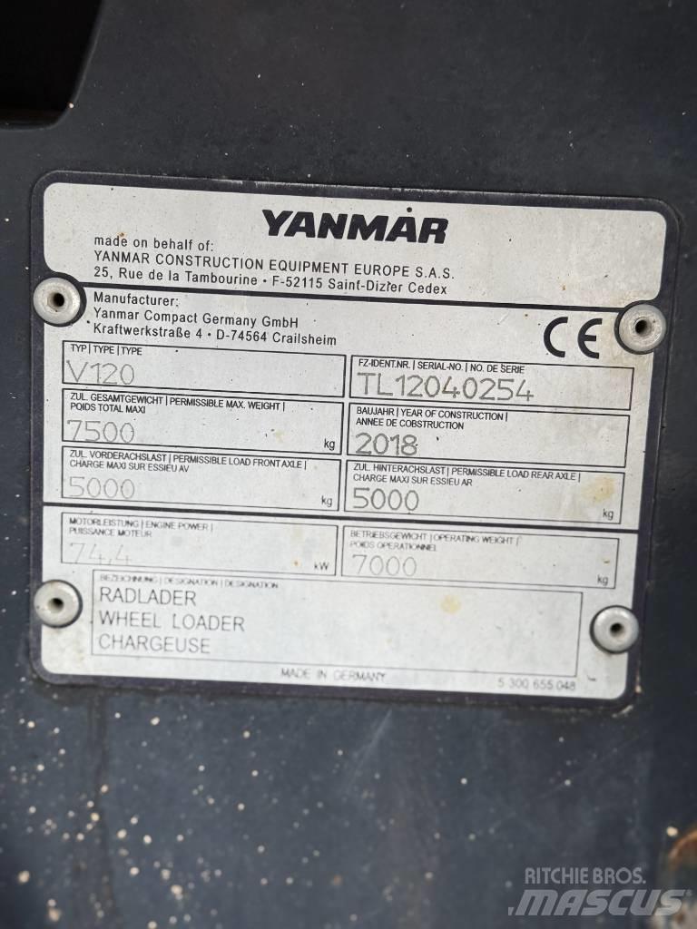 Yanmar V 120 Incarcator pe pneuri