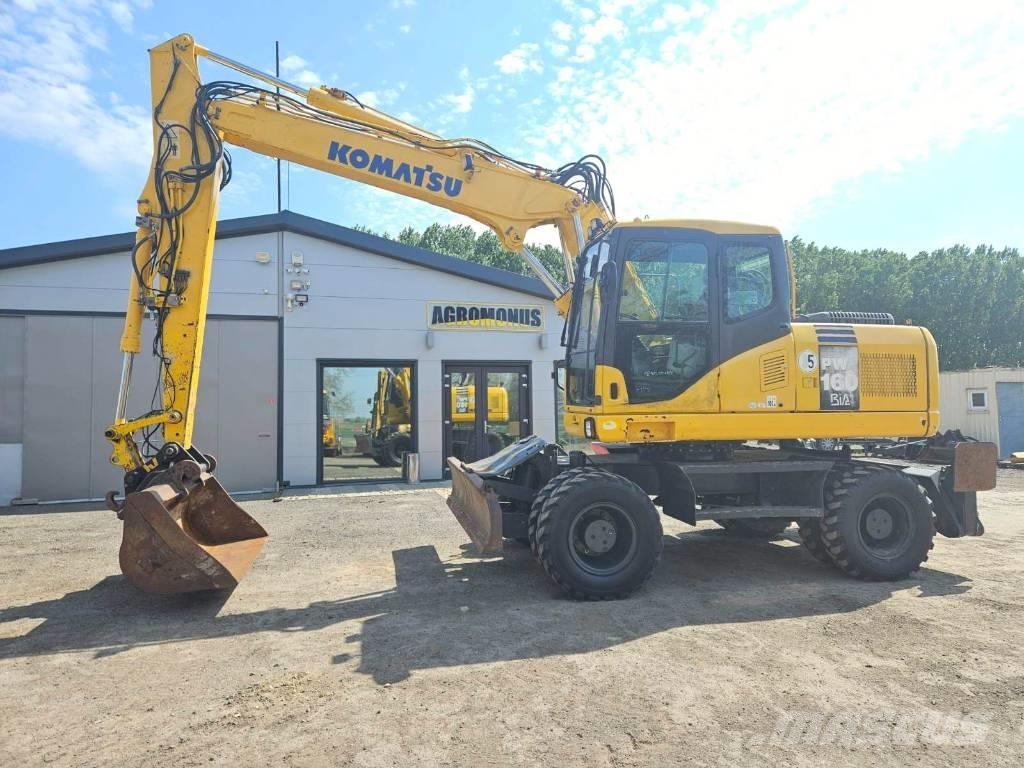 Komatsu PW 160-7 Excavatoare cu roti