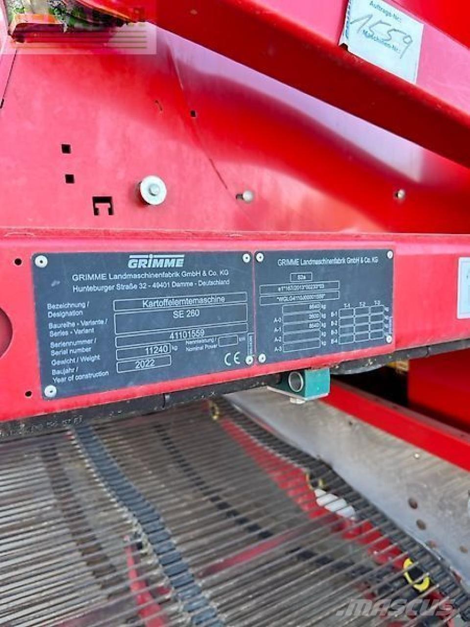 Grimme se260 Recoltatoare de cartofi