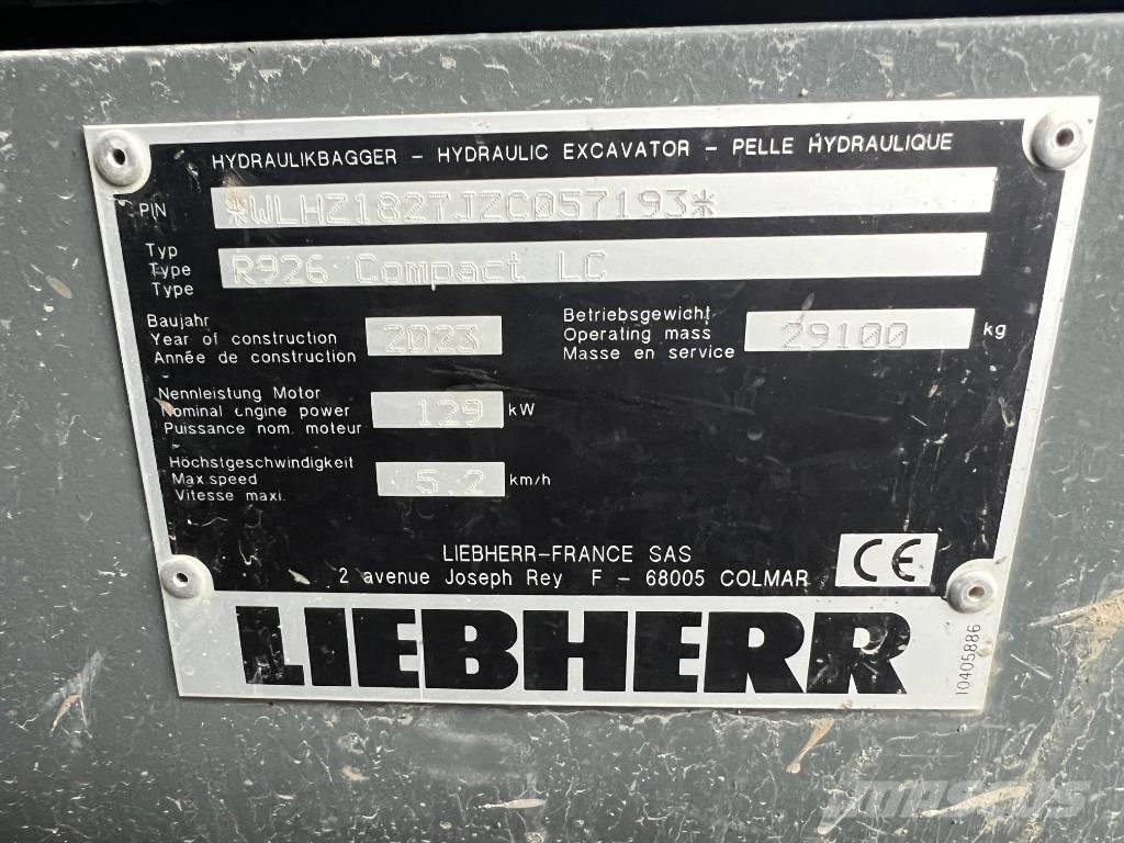 Liebherr R926 Comp Excavatoare pe șenile
