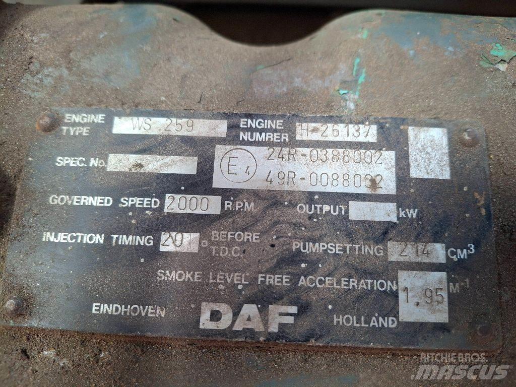 DAF WS259 Motoare