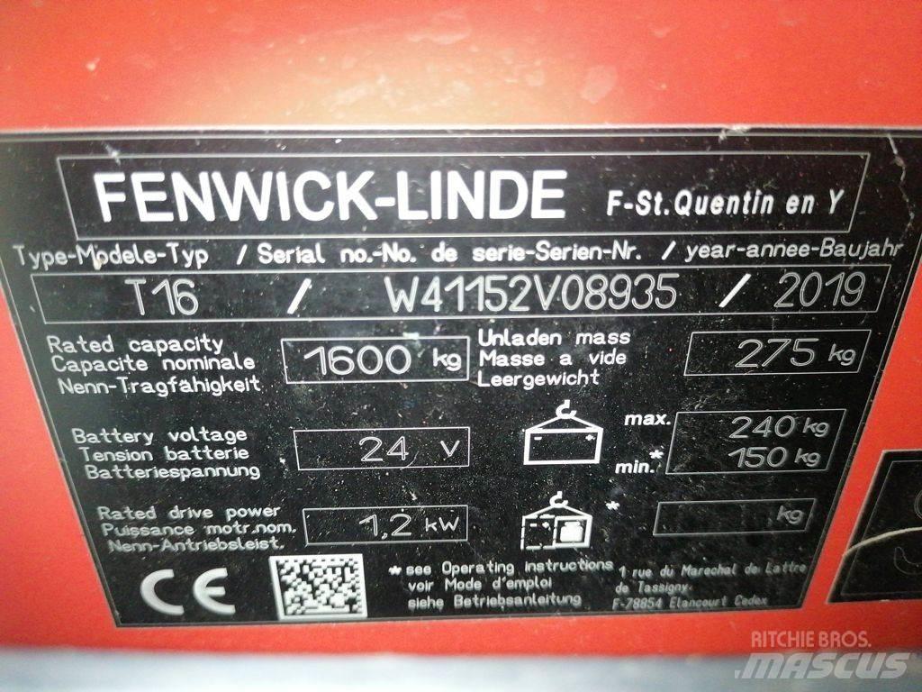 Linde T16L Transpaleta manuala