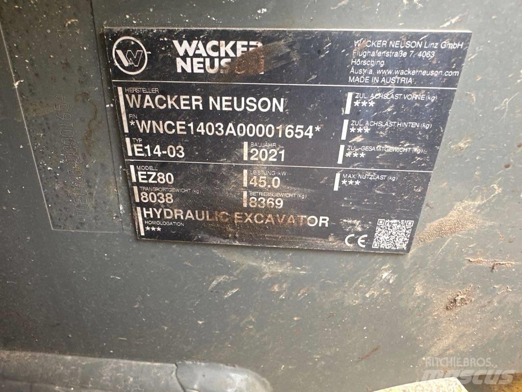 Wacker Neuson EZ80 Excavatoare pe șenile
