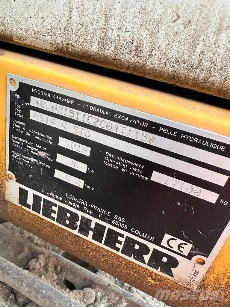 Liebherr R 914 K STD Excavatoare pe șenile
