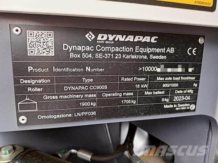 Dynapac CC900S Cilindri compactori tractabili cu vibratii