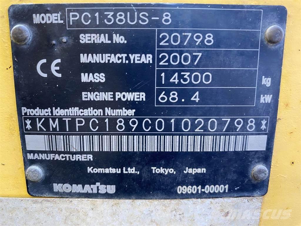 Komatsu PC138US-8 Excavatoare pe șenile
