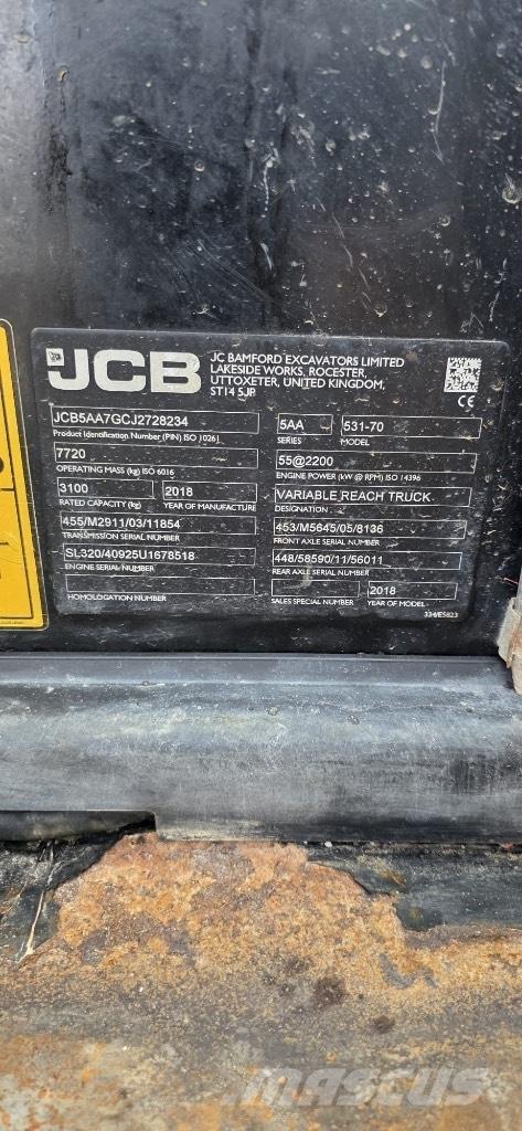 JCB 531-70 Agri Stivuitoare telescopice