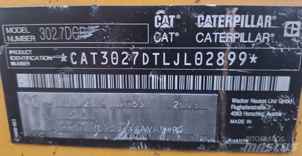 CAT 302.7 D CR Mini excavatoare < 7t