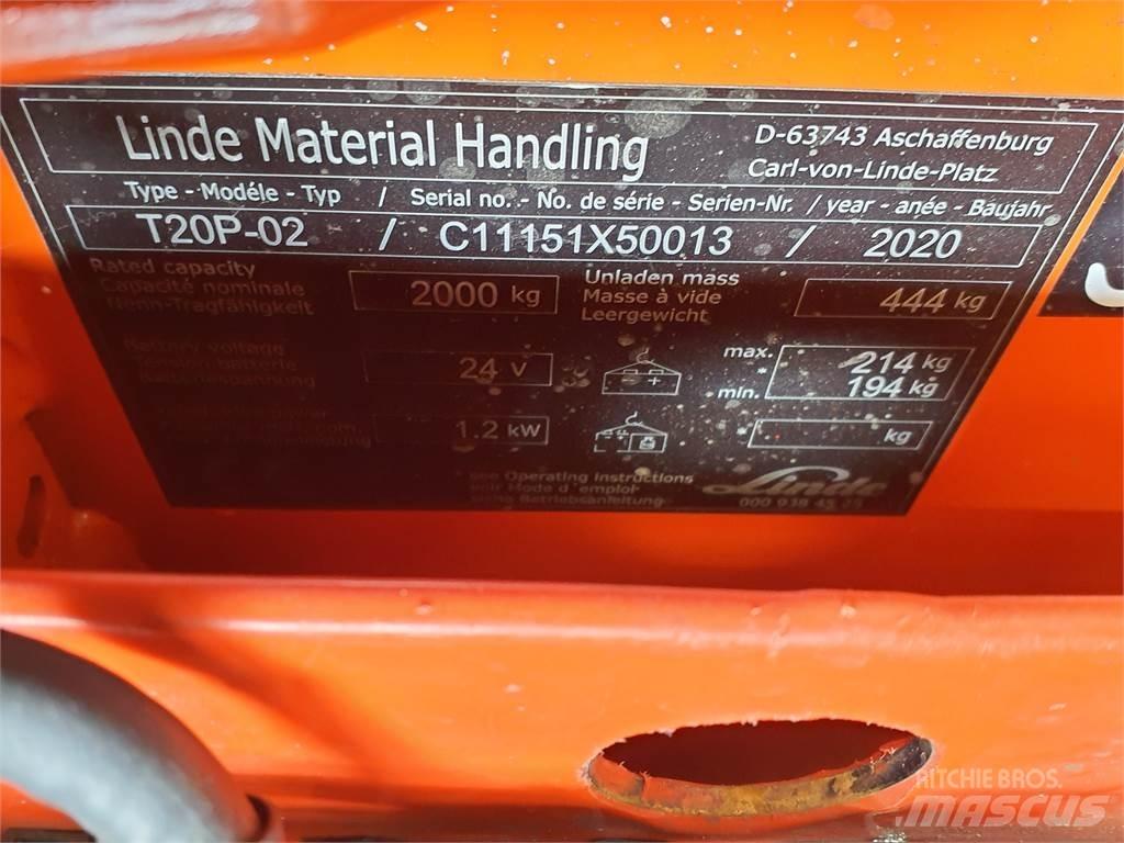 Linde T20P Transpaleta manuala