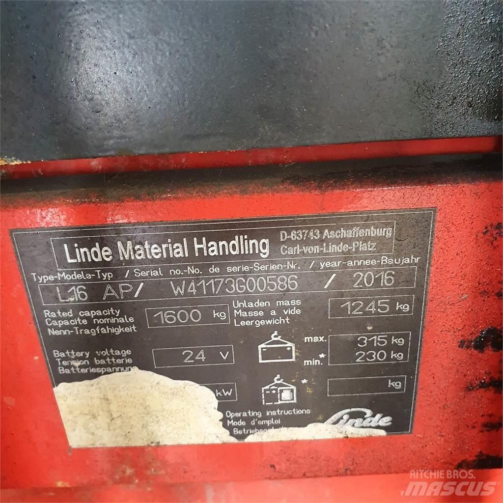 Linde L16AP Transpaleta manuala