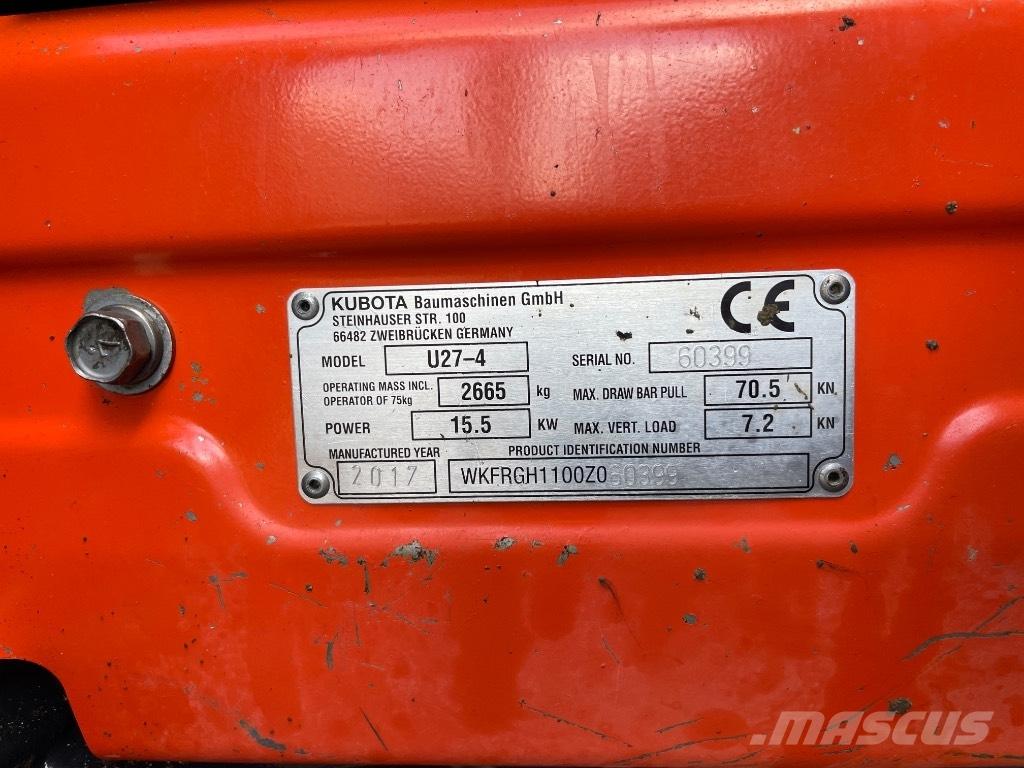 Kubota U 27-4 Mini excavatoare < 7t
