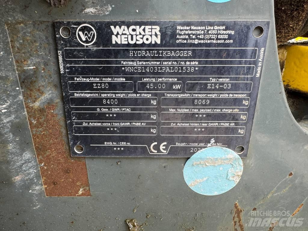 Wacker Neuson EZ80 Excavatoare pe șenile
