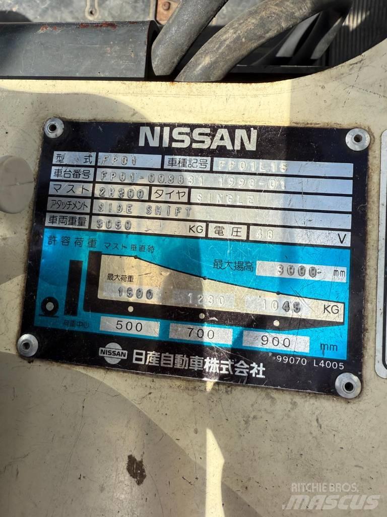 Nissan FP01 L 15 U Stivuitor electric