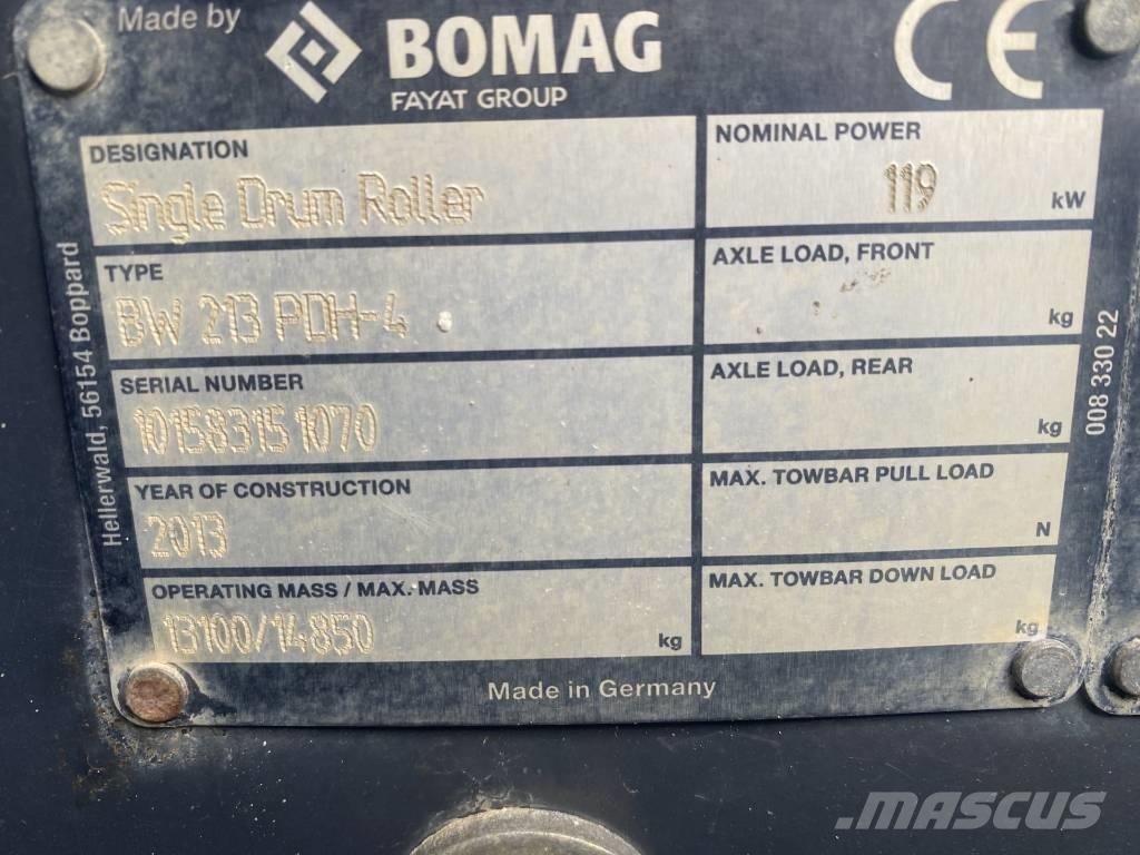 Bomag BW 213 P D H-4 Compactoare monocilindrice