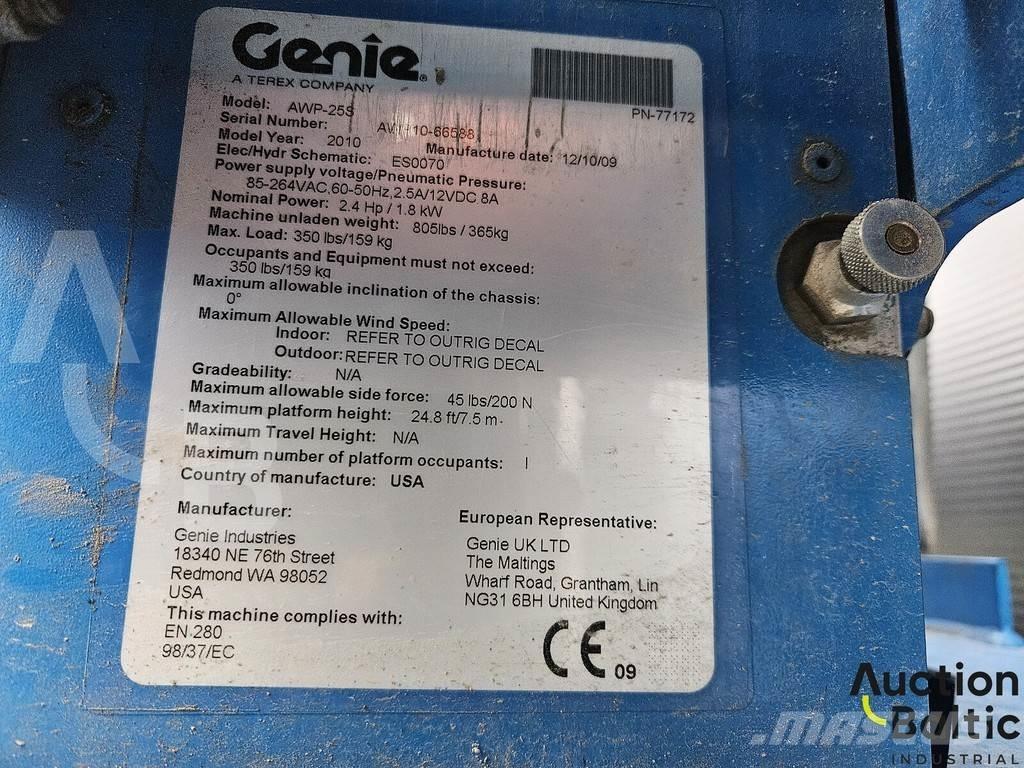 Genie AWP 25 S Alte ascensoare si platforme