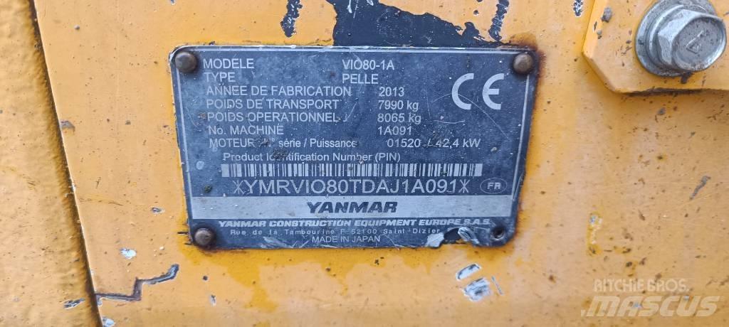 Yanmar Vio 80-1A Excavatoare 7t - 12t