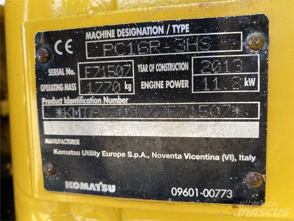 Komatsu PC16R-3 Excavatoare cu roti