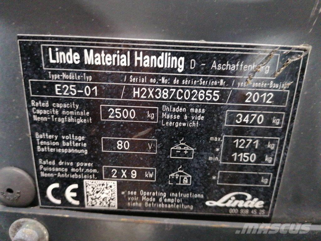 Linde E25-01 Stivuitor electric