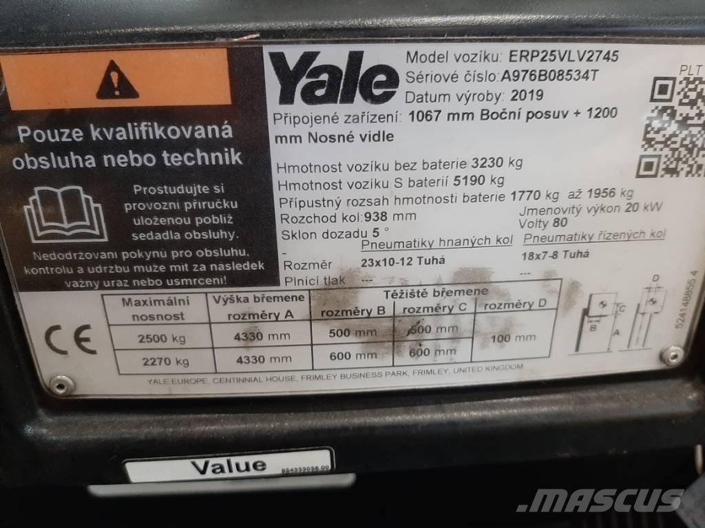 Yale ERP 25 VL Stivuitor electric