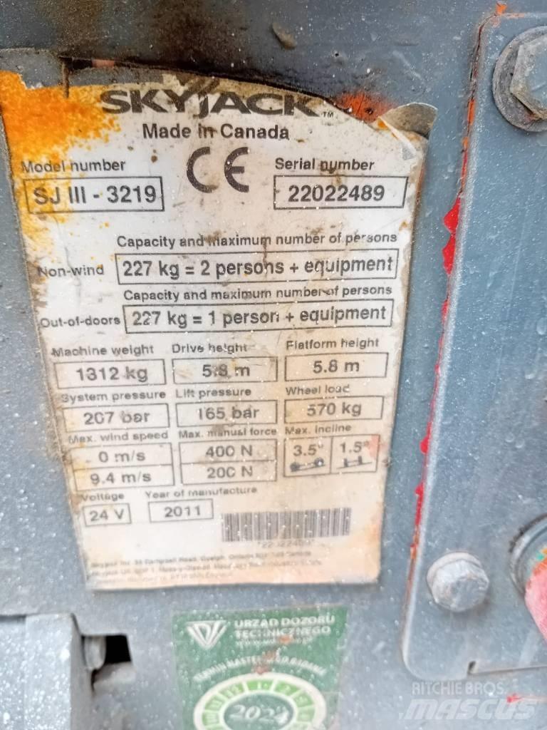 SkyJack 3219 SJ Platforme foarfeca