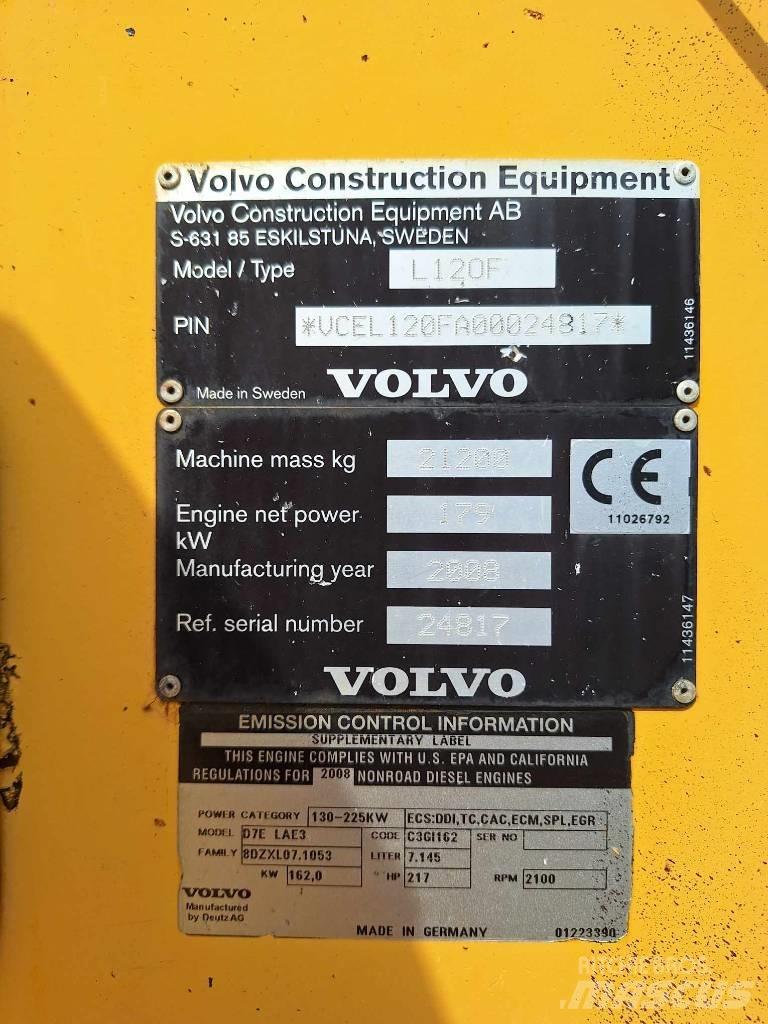 Volvo L 120 F Incarcator pe pneuri