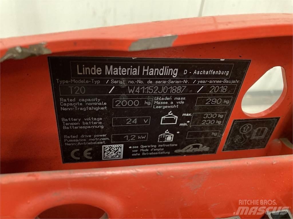 Linde T20 Transpaleta manuala