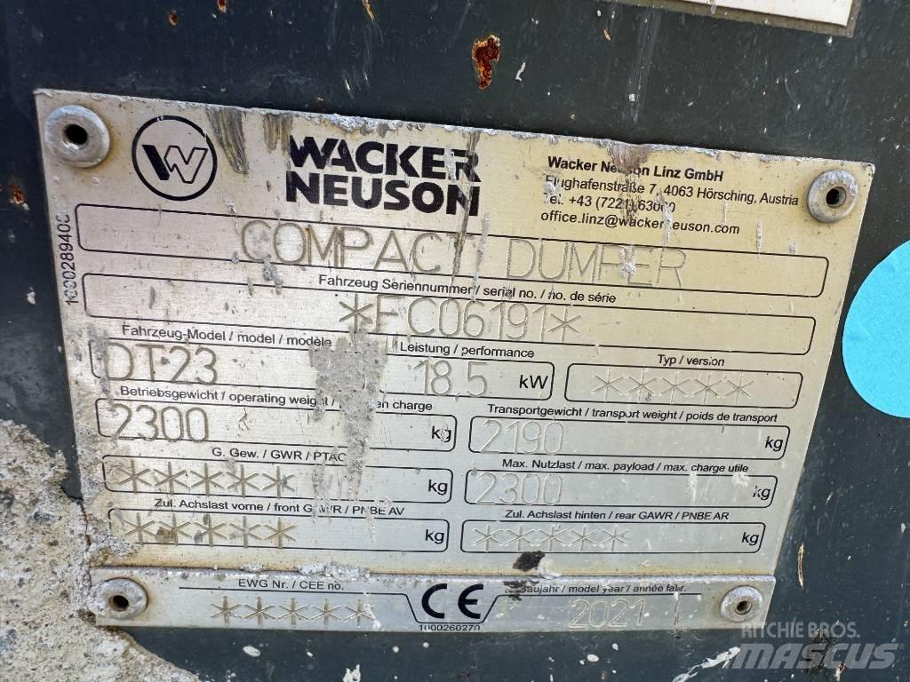 Wacker Neuson DT23 Autobasculante cu senile