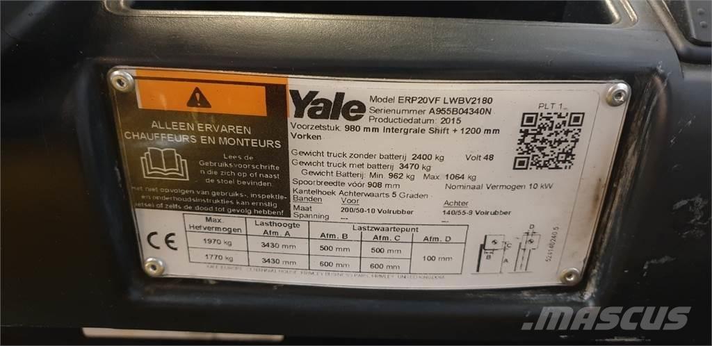 Yale ERP20VF 2014 Stivuitor electric