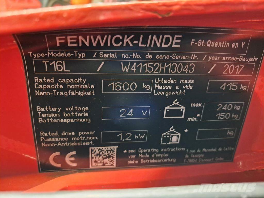 Linde T16L Transpaleta manuala