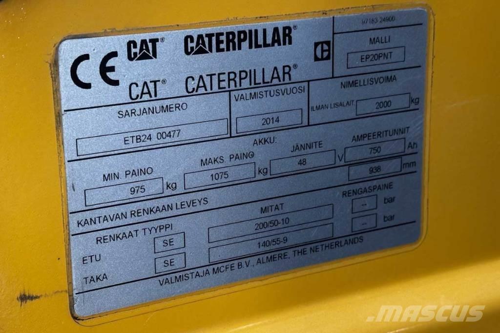 CAT EP 20 Stivuitor electric