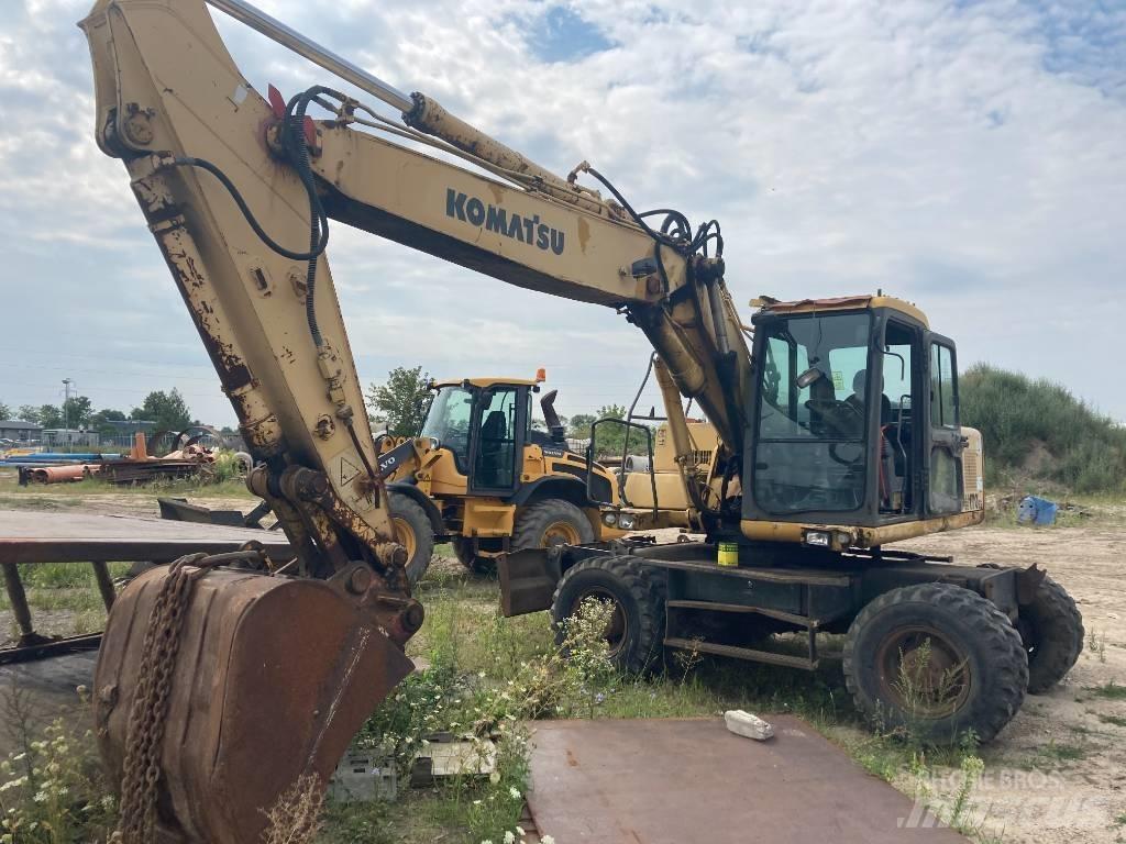 Komatsu PW 170 Excavatoare cu roti