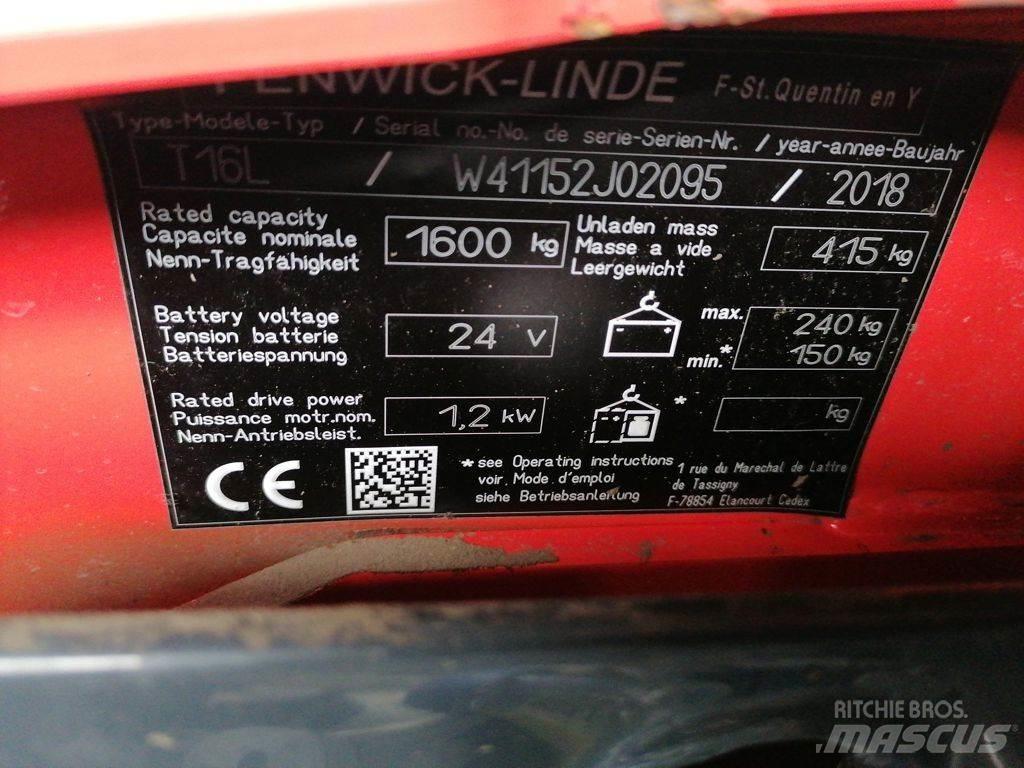 Linde T16L Transpaleta manuala