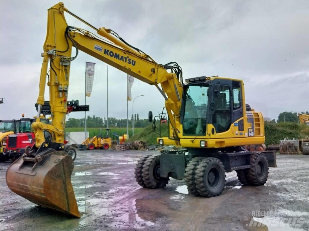 Komatsu PW148-8 Excavatoare cu roti