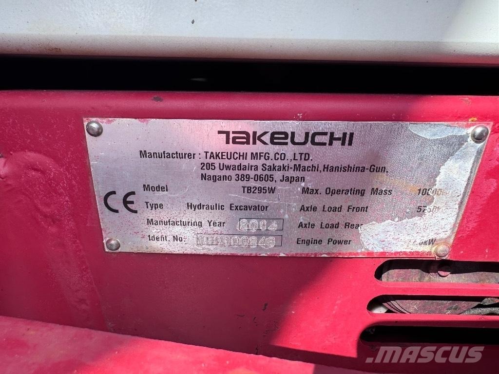Takeuchi TB 295 W Excavatoare cu roti